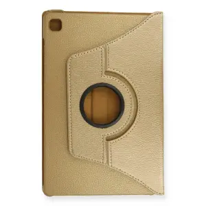 Galaxy T500 Tab A7 10.4 Kılıf 360 Tablet Deri Kılıf - Gold