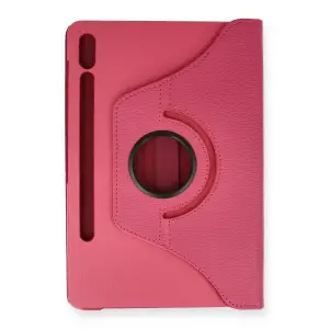 Galaxy T870 Tab S7 11 Kılıf 360 Tablet Deri Kılıf - Pembe