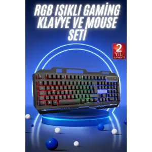 Gaming Oyuncu Klavyesi Led Aydınlatmalı Mekanik Hisli