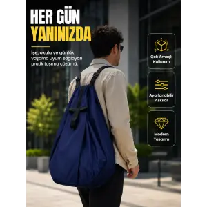 Geniş İç Hacimli Katlanabilir Çanta Pratik Taşıma Deneyimi Sunan Modern Tasarım