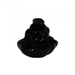 Geri Akış Buhurdanlık Tütsülük Seramik Şe Siyah Backflow C0902