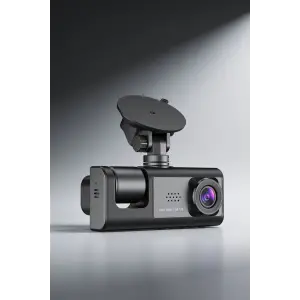Geri Görüş Kameralı 3 Kameralı Araç İçi Kamera Gece Görüşlü Dashcam