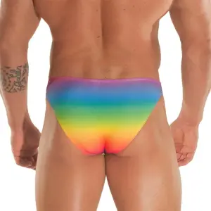 Gökkuşağı Desenli Erkek Slip