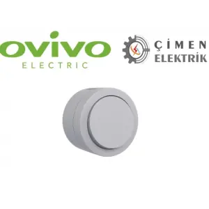 Gri Tekli Anahtar Sıva Üstü - Elektrik Tesisat Anahtarı