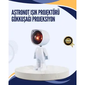 Gün Batımı Efekti Sunan Astronot LED Masa Lambası