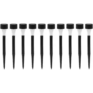 Güneş Enerjili Bahçe Lambası Plastik Saplama 10lu Set