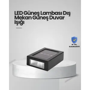 Güneş Enerjili LED Duvar Aydınlatması
