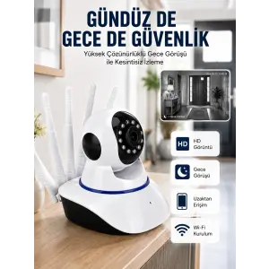 Güvenlik Kamerası Antenli Gece Görüşlü Sensörlü Harekete Duyarlı Yeni Nesil