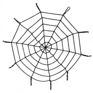 Halloween Cadılar Bayramı Örümcek Ağ Dekor Siyah