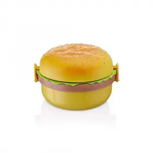Hamburger Görünümlü Beslenme ve Saklama Kabı