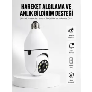 Hareket Algılamalı Kablosuz Akıllı Ev Güvenlik Kamerası Yeni Nesil