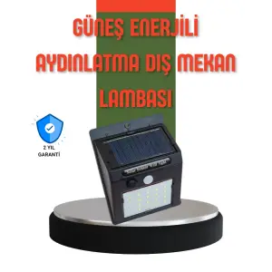 Hareket Sensörlü Güneş Enerjili Dış Mekan LED Lamba 100/144 LED
