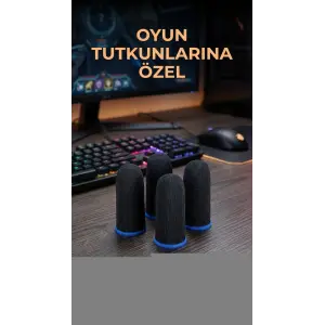 Hassas Kontrol İçin Dayanıklı Oyuncu Parmaklık Eldiven 4lü Set