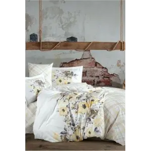 Hobby Kingsize Poplin Nevresim Belinda Sarı