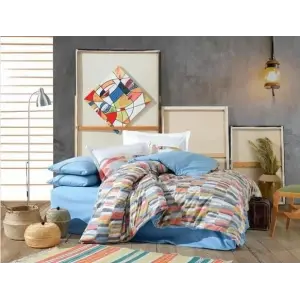 Hobby Kingsize Poplin Nevresim Mikado Hardal