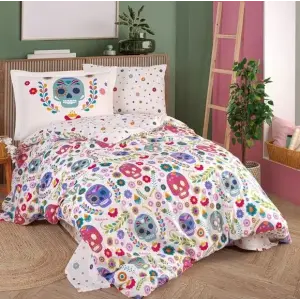 Hobby Tek Kişilik Poplin Nevresim Takımı Alice Fuşya