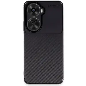 Huawei Nova 12 Se Kılıf Auto Focus Karbon Kapak - Siyah