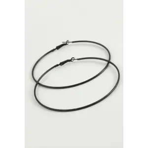 İnce Boru Metal Halka Küpe 8-9-10 cm