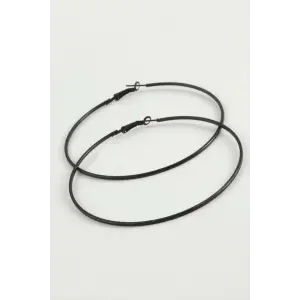 İnce Boru Metal Halka Küpe 8-9-10 cm