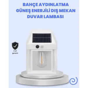 IP65 Su Geçirmez Güneş Paneli Dış Mekan Lamba