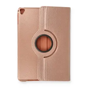 İpad 9.7 (2018) Kılıf 360 Tablet Deri Kılıf - Rose Gold