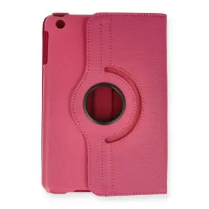 İpad Mini 1 Kılıf 360 Tablet Deri Kılıf - Pembe