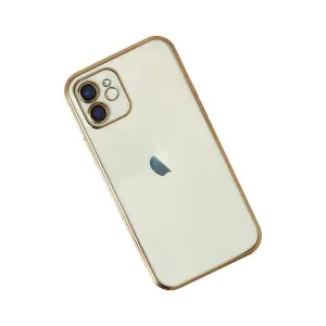 İphone 11 Kılıf  Lensli  - Gold