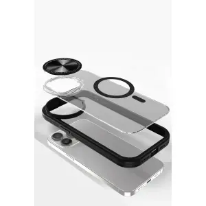 İphone 11 Kılıf Teleskop Lens Magsafe  Kapak - Siyah