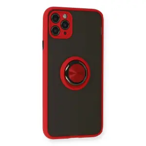 İphone 11 Pro Kılıf Montreal Yüzüklü  Kapak - Kırmızı