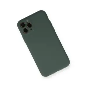 İphone 11 Pro Kılıf Nano İçi Kadife  - Koyu Yeşil