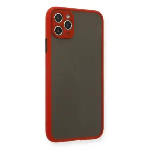 İphone 11 Pro Max Kılıf Montreal  Kapak - Kırmızı