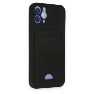 İphone 12 Kılıf Kelvin Kartvizitli  - Siyah