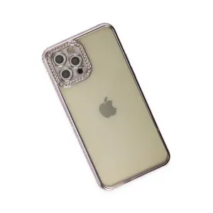 İphone 12 Pro Kılıf Joke Taşlı  - Mor