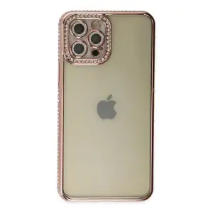 İphone 12 Pro Kılıf Joke Taşlı  - Pembe