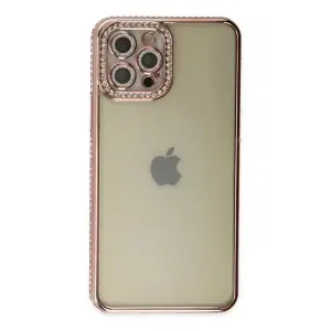 İphone 12 Pro Kılıf Joke Taşlı  - Pembe