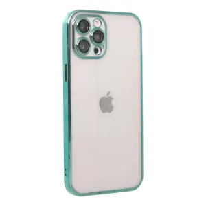 İphone 12 Pro Kılıf  Lensli  - Yeşil