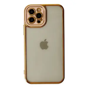 İphone 12 Pro Kılıf Liva Lens  - Rose