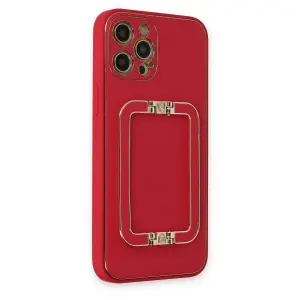 İphone 12 Pro Max Kılıf Co Elit Kapak - Kırmızı