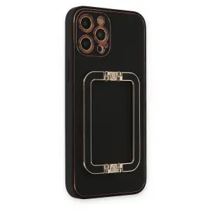 İphone 12 Pro Max Kılıf Co Elit Kapak - Siyah