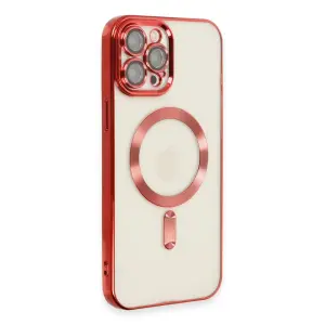İphone 12 Pro Max Kılıf Kross Magneticsafe Kapak - Kırmızı