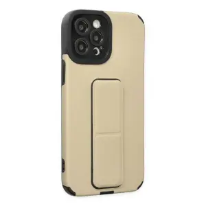 İphone 12 Pro Max Kılıf Mega Standlı  - Gold