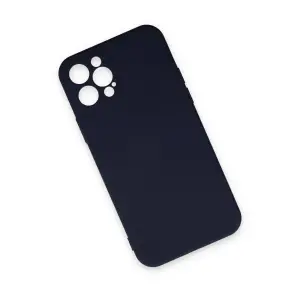 İphone 12 Pro Max Kılıf Nano İçi Kadife  - Lacivert