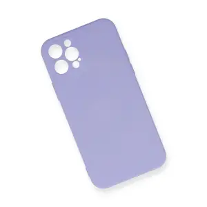 İphone 12 Pro Max Kılıf Nano İçi Kadife  - Lila