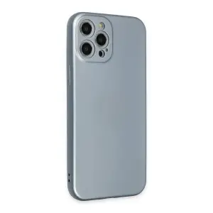 İphone 12 Pro Max Kılıf Nano İçi Kadife  - Sky Blue