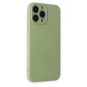 İphone 13 Pro Kılıf Nano İçi Kadife  - Yeşil