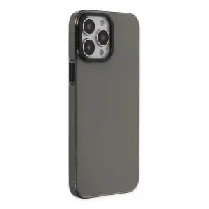 İphone 13 Pro Max Kılıf Anka Pc Sert Metal Kapak - Siyah