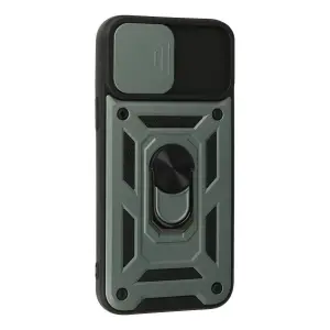 İphone 13 Pro Max Kılıf Pars Lens Yüzüklü  - Yeşil