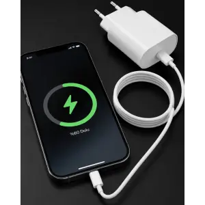 iPhone 14 13 12 Mini 11 XR XS X 20W Hızlı Şarj Adaptörü