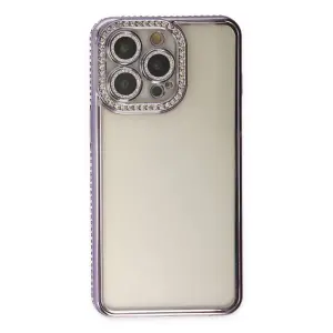 İphone 14 Pro Kılıf Joke Taşlı  - Mor