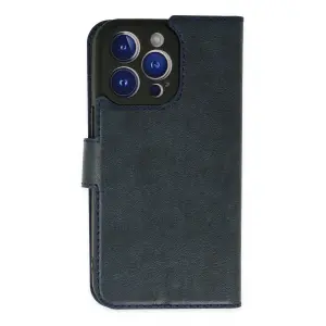 İphone 14 Pro Kılıf Trend S Plus Kapaklı Kılıf - Lacivert